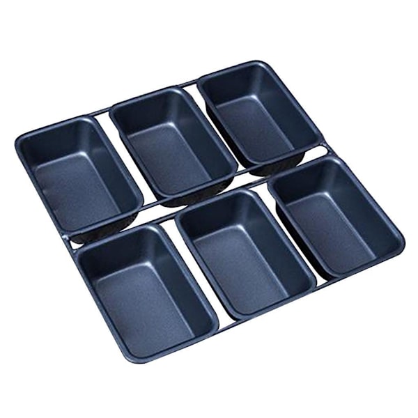 1/2 6 koppar mini limpa Pan Non Stick Pan Bakeware Mini desserter 1Set