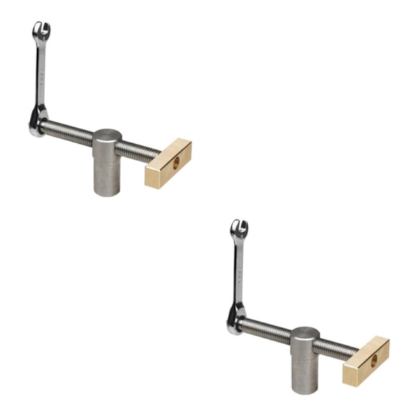 1/2/3/5 Bänkklämma Kompakt borrpress Bänkskruvstycke för smycken Silver 2PCS