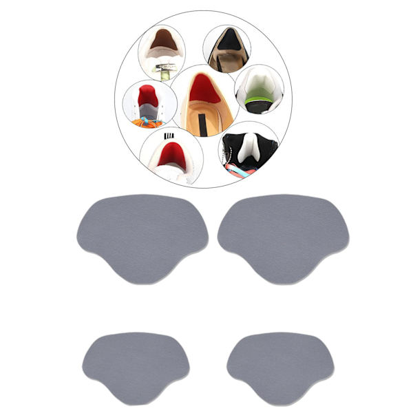 1/2/3/5 Shoe Häl Pad Innersula Häl Reparation Heel Stick för män & light gray 1Set