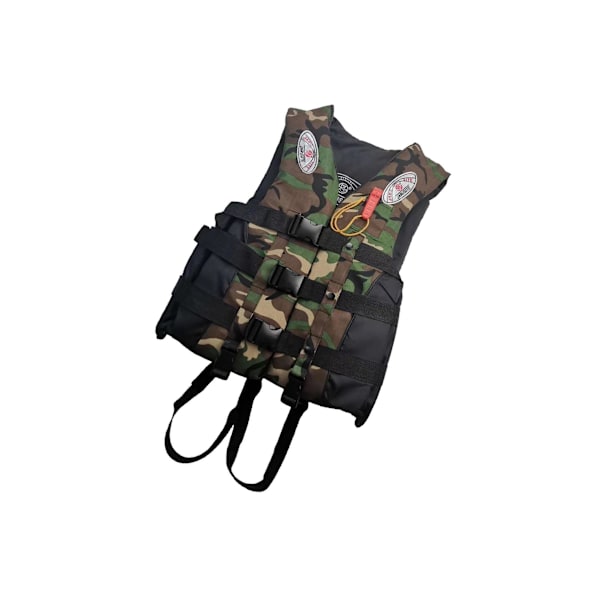 1/2/3 Vuxna Hjälpväst Kajak Ski Flytkraft Fiske Segel Vattensport Green Camouflage XXL 2PCS