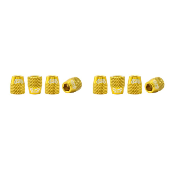 1/2/3/5 4x M6 Bike V Bromsbelägg Skruv Mountain Fasta bultar Golden 12x10MM 2Set