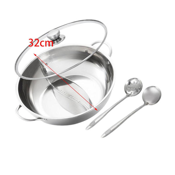 Gryta med avdelare Köksredskap Köksredskap Köksgryta för With spoon and lid
