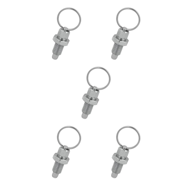 1/2/3/5 Heavy-Duty indexkolv med användarvänlig ringdragning M16-8 Stainless Steel 5PCS