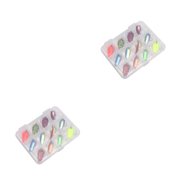 1/2/3/5 Spoon Spinners Spinnerbait Artificiellt bete Crankbait B 2PCS