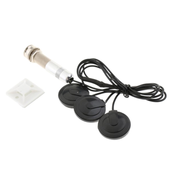 1/3/5 Multifunktions akustisk gitarr pickup 14 Endpin Röd 3 Transducer Pickup 1 Pc