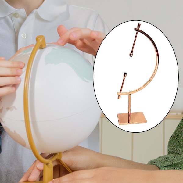 1/2/3/5 Sphere Holder Display Stand Ornament Glas Ball Holder Rose Gold 12x6x24cm 1Set