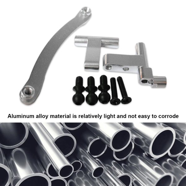 1/2/3/5 Aluminiumlegering Styrservo Saver komplett för 1/18 Silver 5Set