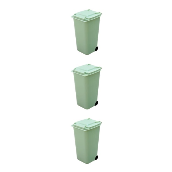 1/2/3 Plastsoptunnor Med Lock - Miljövänliga Och green 3PCS