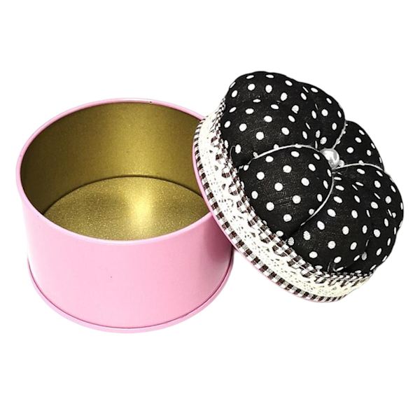 1/2/3 stift Kudde Nålkudde med case för hemsömnad Black 7.6x7cm 1Set