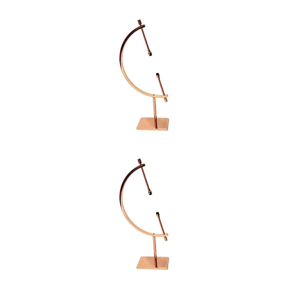 1/2/3/5 Sphere Holder Display Stand Ornament Glas Ball Holder Rose Gold 12x6x24cm 2Set