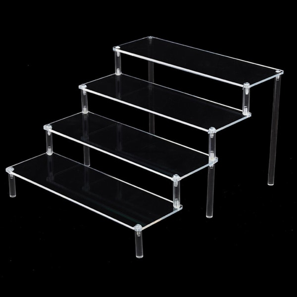 1/2 Acrylic Display För Riser Stand Parfym Cosmetics Holder Clear 29.5x34.5x20cm 1Set