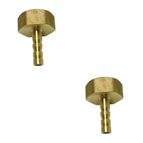 1/2/3/5 pneumatisk slangkoppling hona mässing/VVS-kopplingar 6mm 2Set