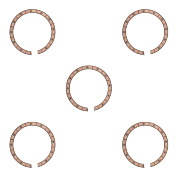 1/2/5 B-55 Akustisk gitarr Soundhole Rosette Inlay Dekoration 5Set