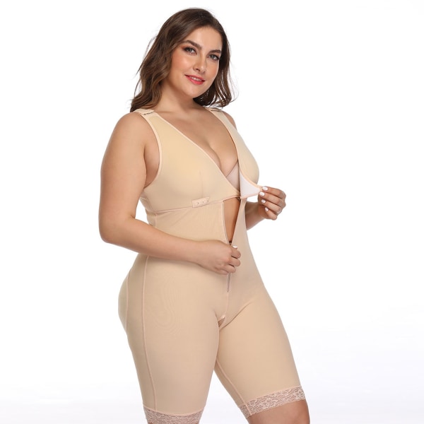 1/2/3 polyester underkläder för kvinnor waist trainer för att forma kroppen Beige XXL 1Set