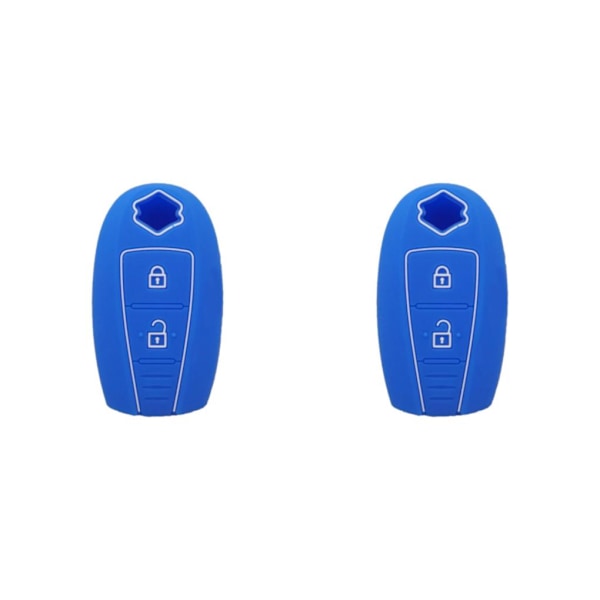1/2/3/5 bilnyckel 3-knapps halkfri bilfjärrkontroll Dark Blue 2PCS