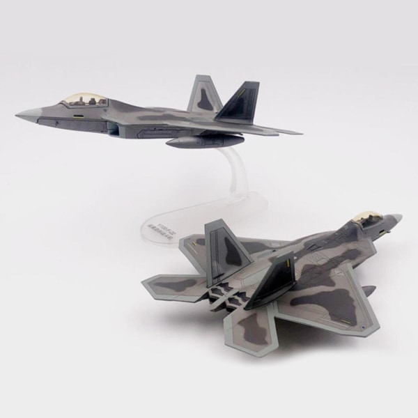 1/100 skala F-22 flygplansmodell med stativ hög simulering