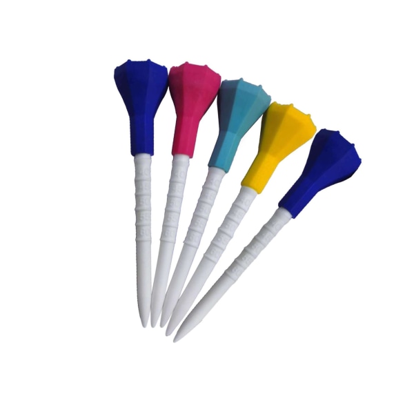 1/5 5Pack För Golf Tees 3,4 tum Återanvändbar Okrossbar Färgad 5Set