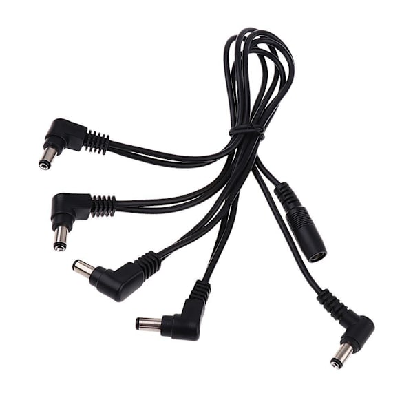 1/2/5 Elgitarr Effektpedaler Adapter 9V 1A Power 5 Way 1Set