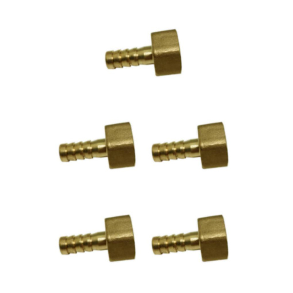 1/2/3/5 pneumatisk slangkoppling hona mässing/VVS-kopplingar 10mm 5Set