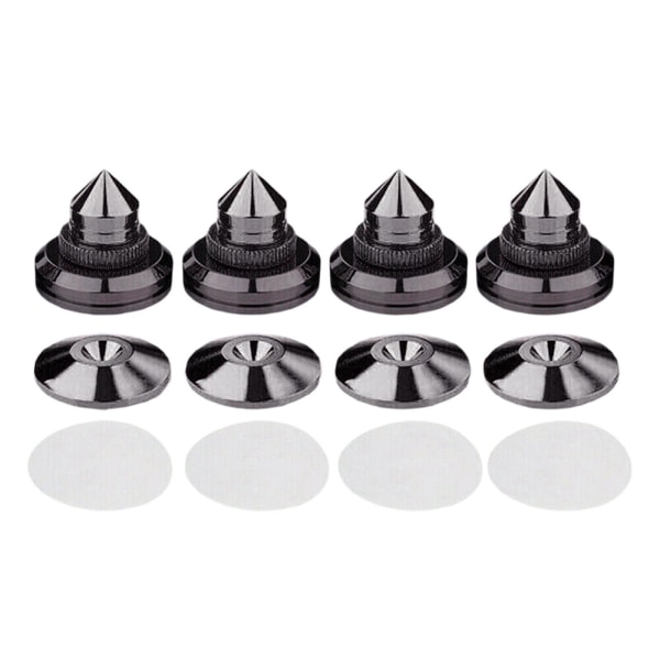 1/2/3/5 Alloy högtalarbox spikkuddar för förbättrat ljud Alloy Black 1 Pc