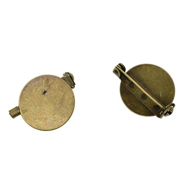 1/2/3/5 20 stycken Rund Brosch Bas Blank bricka Säkerhet För Pins 20 Pcs , Bronze,20mm 1Set