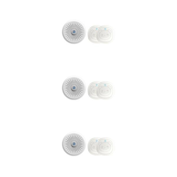 1/3/5 vit Intelligent trådlös dörrklocka Hållbar och 3PCS