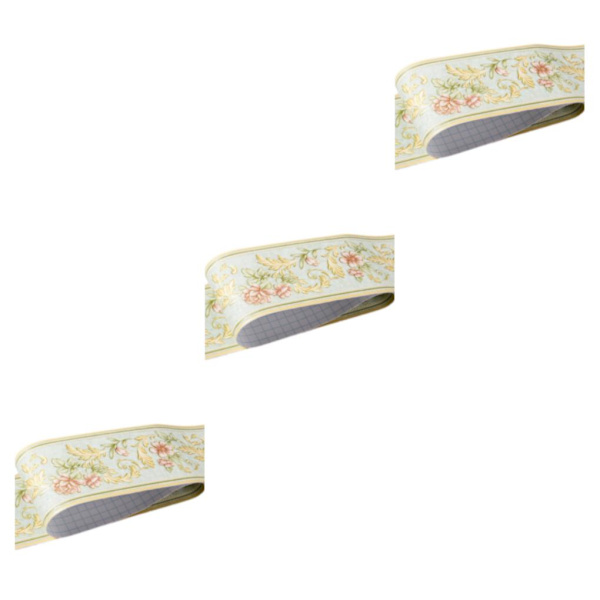1/2/3/5 Retro Fashion PVC vattentät midjelinje för robust vägg Green garden 3Set