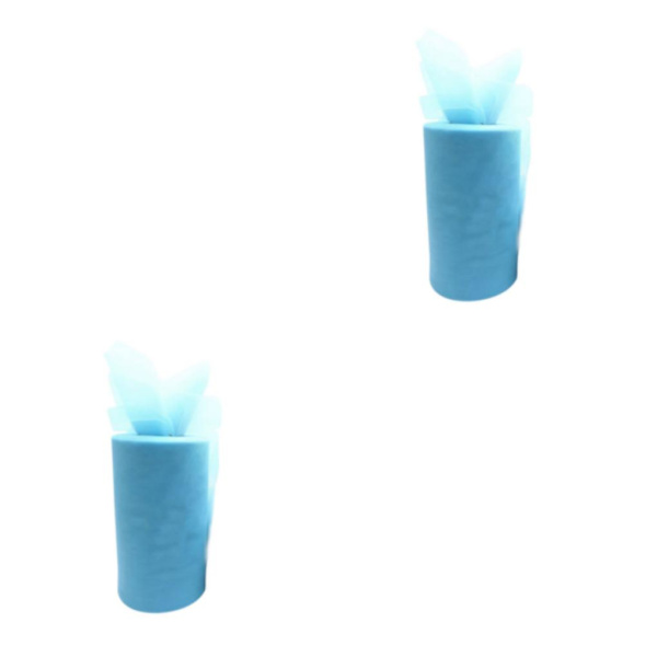1/2/3/5 Tyllrulle Bröllopsdekoration Spole Bred Användning För sky blue 2Set