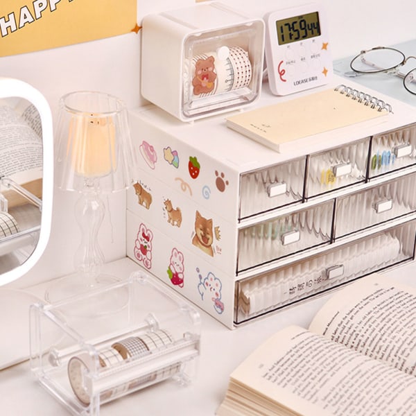 1/2/3 utsökt hantverksförvaringslåda för enkel dragning och Pink 3 Drawer 1 Pc
