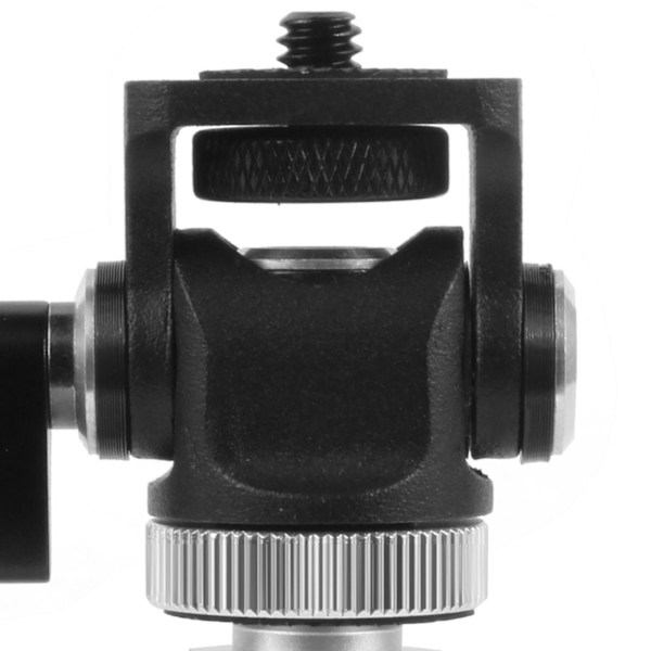 1/2/5 Hot Shoe Mount Adapter Rod Clamp 360 Swivel för stativ black hand twist 41x20.5x35mm 1Set