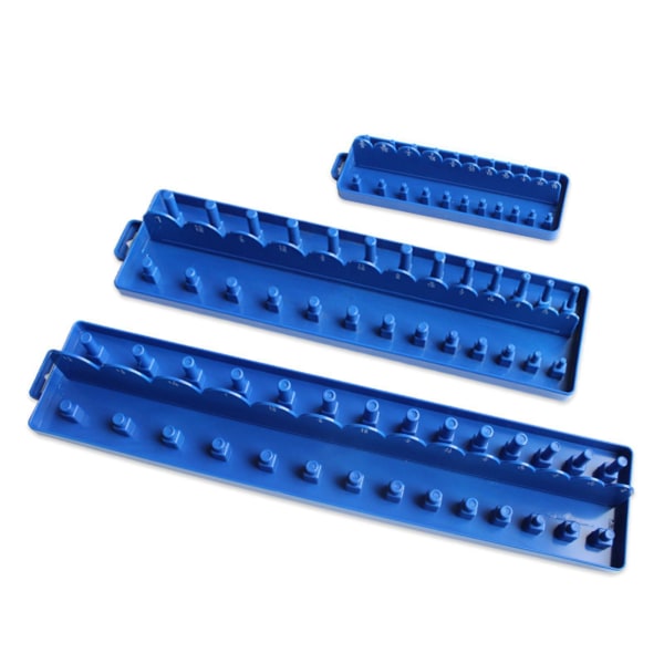 1/4 3/8 1/2 Socket Tray Rail Rack Hållare Organizer 44928 Medium
