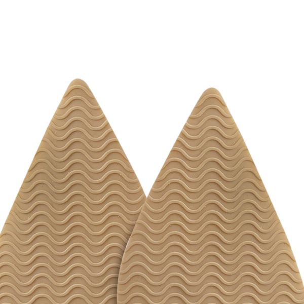 1/2/3/5 Non För Slip Shoe Pads Självhäftande gummi för hög Tip Head Khaki 1Set