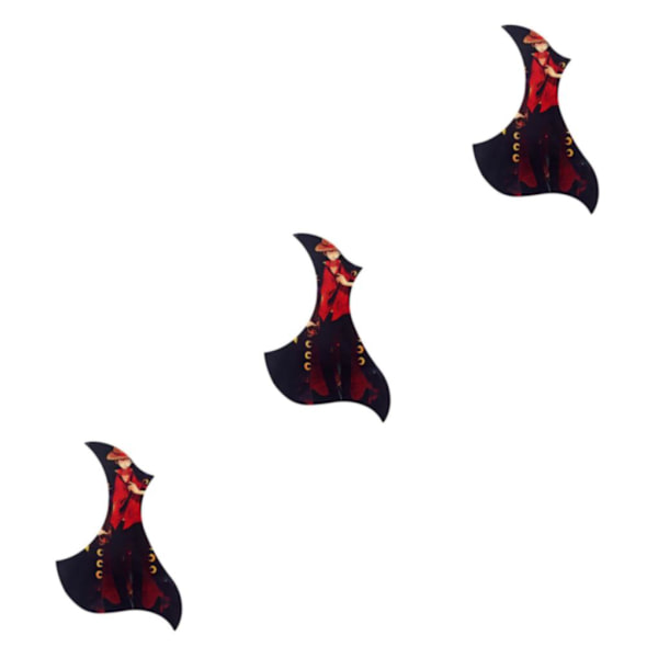 1/2/3 Universal Folk Gitarr Självhäftande Pickguard Sticker för 3Set