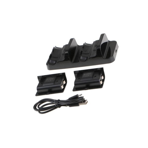 1/3 för One S Dual Charging Dock Station Base + 2 extra batterier 1Set