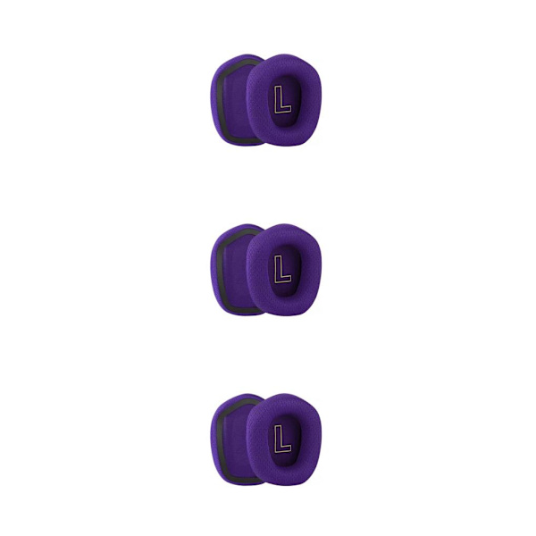 1/2/3/5 Öronkuddar Kudde Hörselskydd Andas Gamer Purple Ear Pads 3PCS