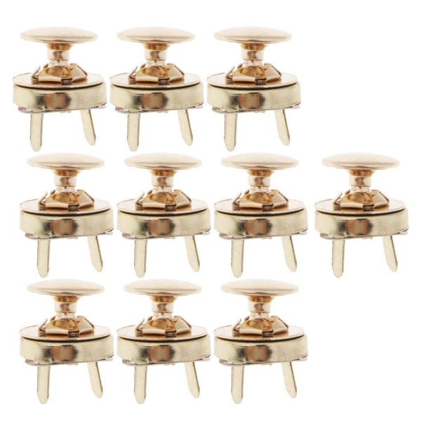 1/2 10 set metall magnetiska fästen knapp för handväska 2Set
