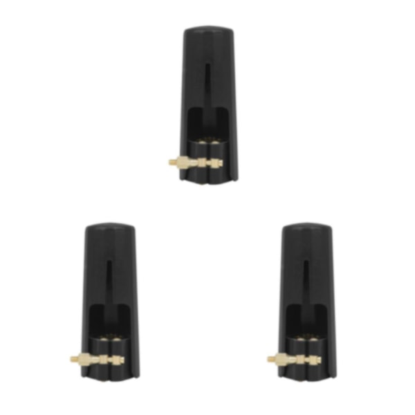 1/2/3/5 Läderligatur Sax Munstycke Cap Metall Tenor 3PCS