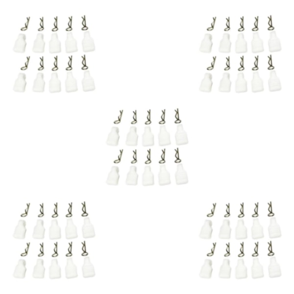 1/2/3/5 10/ Set Universal RC Body Clips För Pins för 1:24 1:18 White 20x5MM 5Set