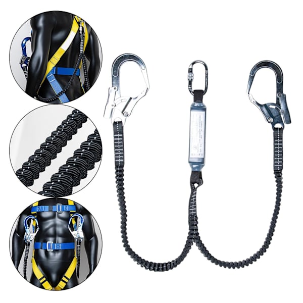 Konstruktion Säkerhetssele Fallskyddslinan Säker och Double Belt Buffer