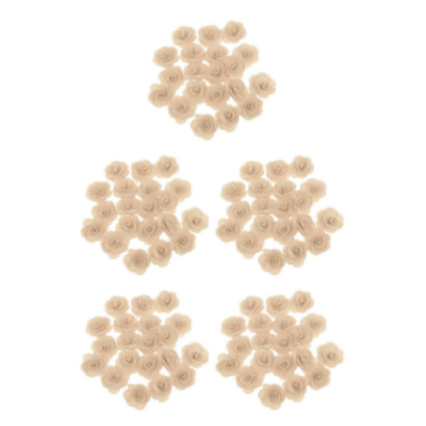 1/3/5 20 stycken Silk Rose Flower Head Bud DIY Craft Bröllop Beige 4cm 5Set