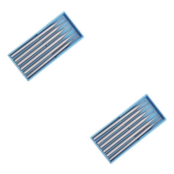 1/2/3/5 Tiny 0MM Tungsten Steel Rotary Burr Router Bit Mill 2PCS