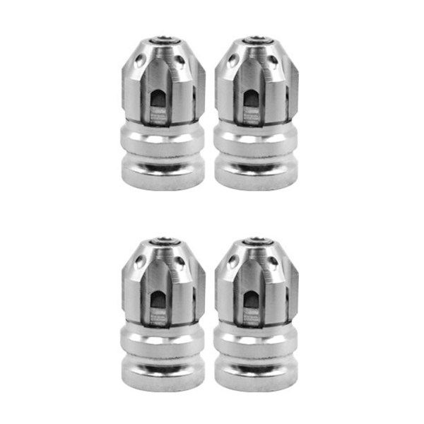 1/2/3/5 2st Däckventil Stamskydd Skydd Passar för motorcyklar Silver 26x15mm 2Set