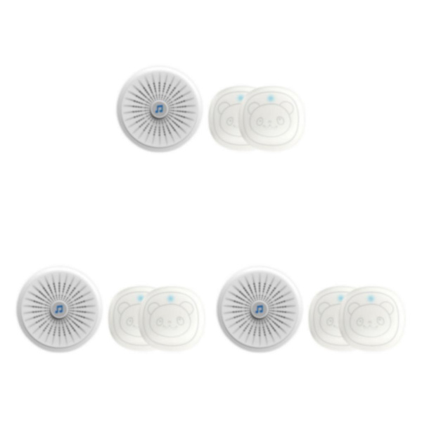 1/3/5 vit Intelligent trådlös dörrklocka Hållbar och 3PCS
