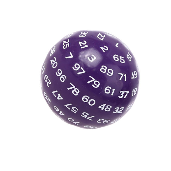 1/3/5 Akryltärningar Spelunderhållning Familjepolyedriska tärningar Purple 48mm 1Set