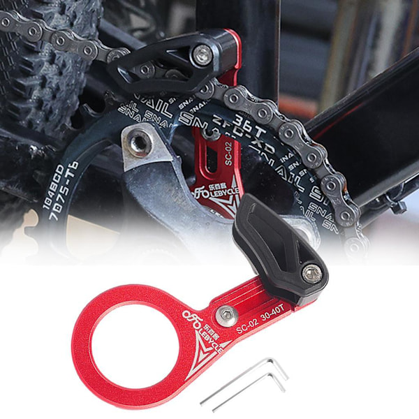1/2/3 Universal Kedjeguide i aluminiumlegering för MTB-cykel Axis red 1 Pc