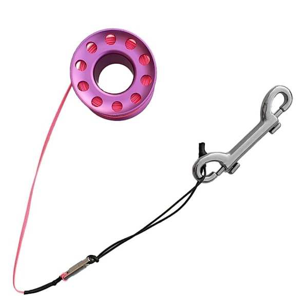 1/2/3/5 Diving Finger Reel Guide Spool 15m Line Dual Ended För Purple 15M Wire 2PCS