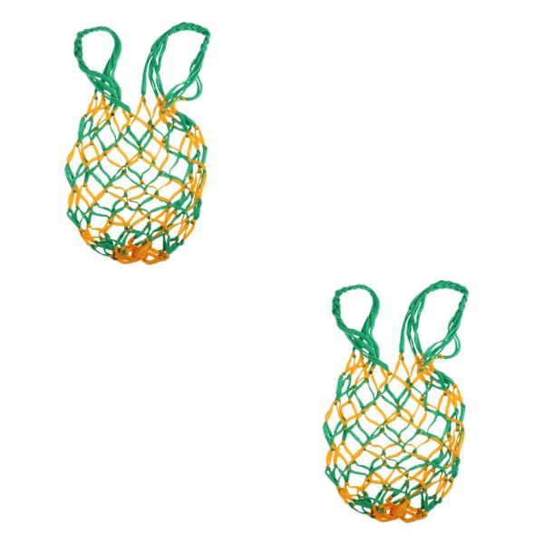 1/2/3/5 Basket Ball Carry Mesh Förvaring Nätpåshållare Green Yellow 2PCS