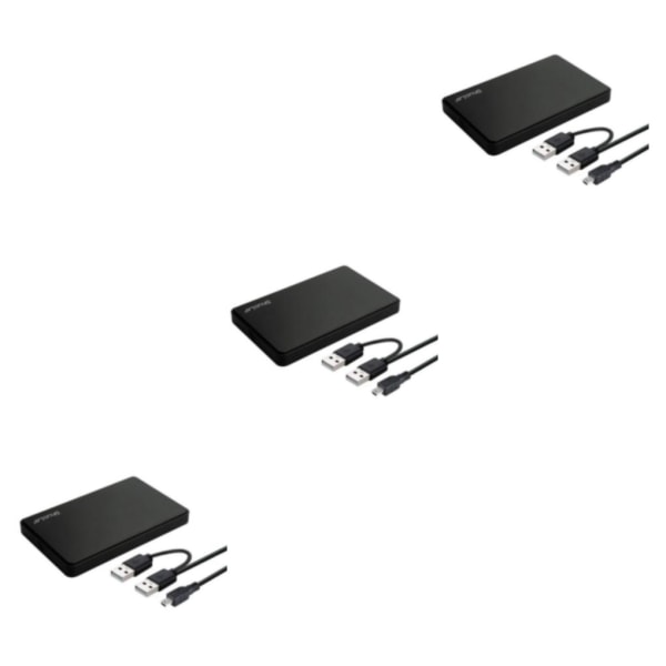 1/2/3/5 Portabelt hölje USB 2.0 för för bärbar dator Black 12x7.6x1.3cm 3Set