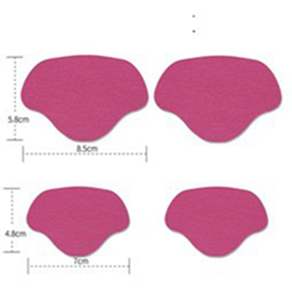 1/2/3/5 Shoe Häl Pad Innersula Häl Reparation Heel Stick för män & rose red 1Set