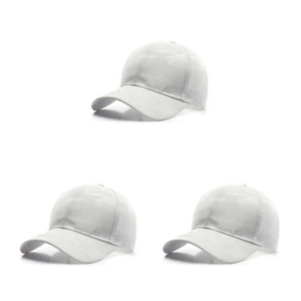 1/3/5 Lätt och andas cap för män - Håll dig bekväm white 3PCS